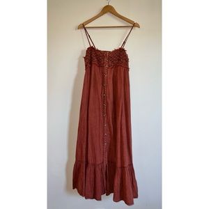 Free People Rose Boho Maxi